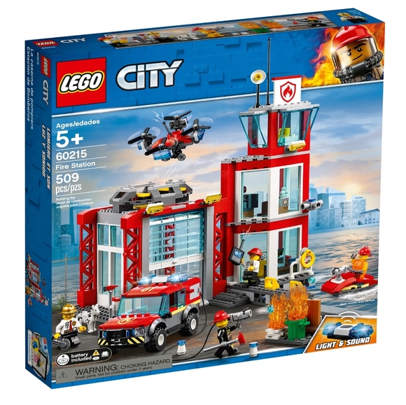 Lego Other - Lego City LEGO CITY FIRE STATION 60215 509 Pieces
